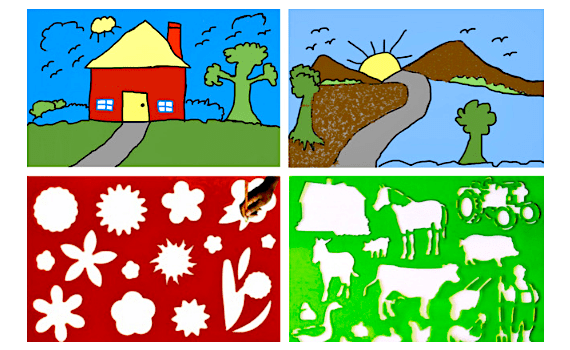 Freehand Drawing or Stencil Art