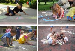 Drawing With Sidewalk Chalk