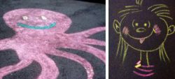 Sidewalk Chalk Stencils