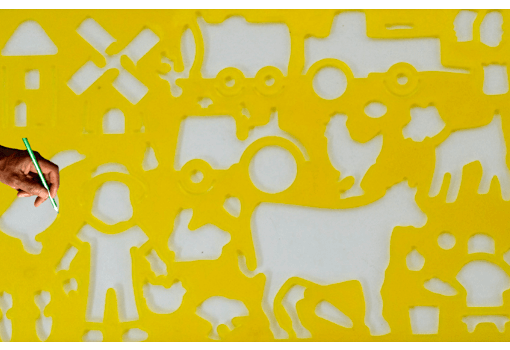 Kids Stencils for Drawing and the Left Handed Child